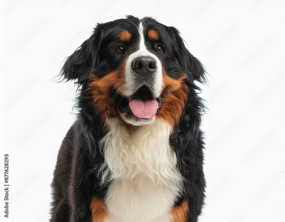 Bernese Mountain Dog on a white background Bernese Mountain Dog on a white background