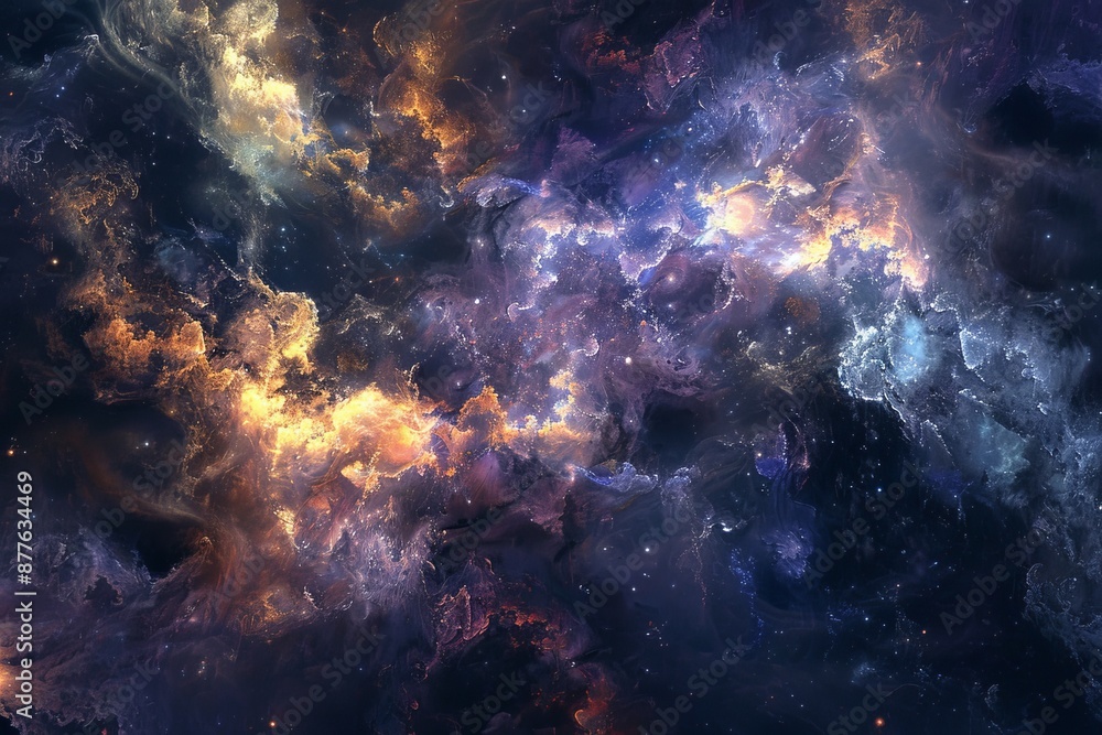 Fototapeta premium Abstract background resembling celestial bodies
