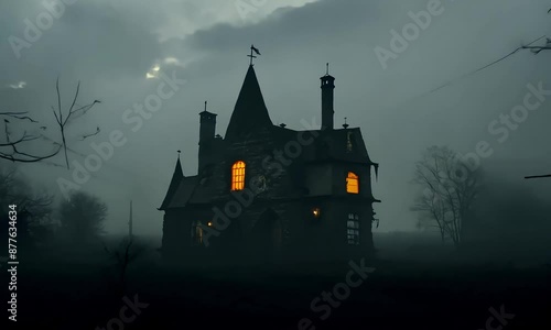 haunted house in the woods
