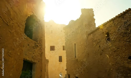old castle in the town