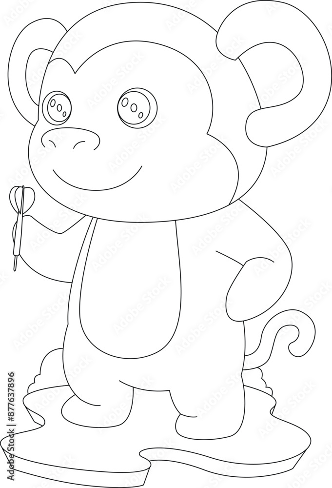 Monkey Darts Dart Animal Vector Graphic Art Illustration Monkey Darts Dart Animal Vector Graphic Art Illustration