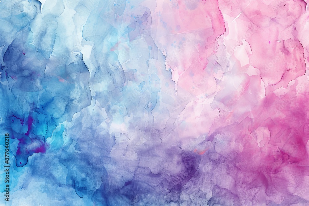 Fototapeta premium Dreamy watercolor background with soft washes of paint in pastel hues
