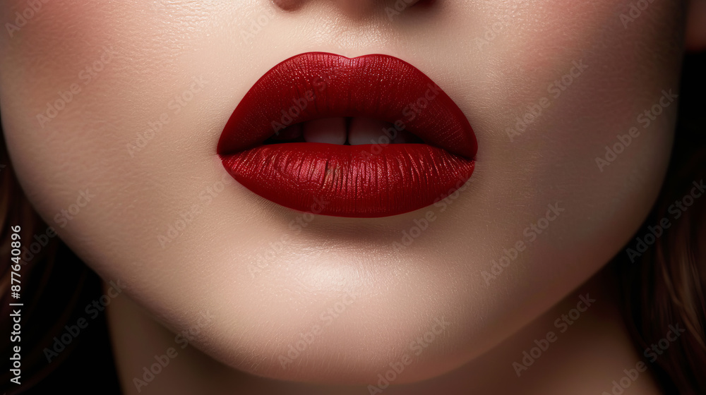 Apply lipstick to your lips. Apply lipstick to your lips.