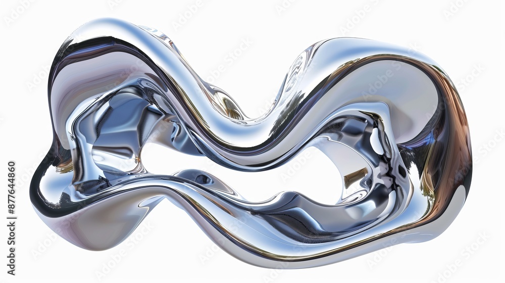 This image illustrates a futuristic abstract metallic sculpture characterized by a fluid design, showcasing smooth curves and a highly reflective surface, emphasizing modern aesthetics and innovation This image illustrates a futuristic abstract metallic sculpture characterized by a fluid design, showcasing smooth curves and a highly reflective surface, emphasizing modern aesthetics and innovation