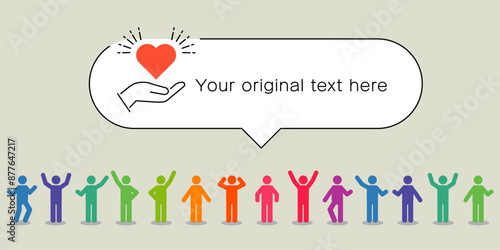 人権、LGBTQ、イベント告知などのタイトルイラスト