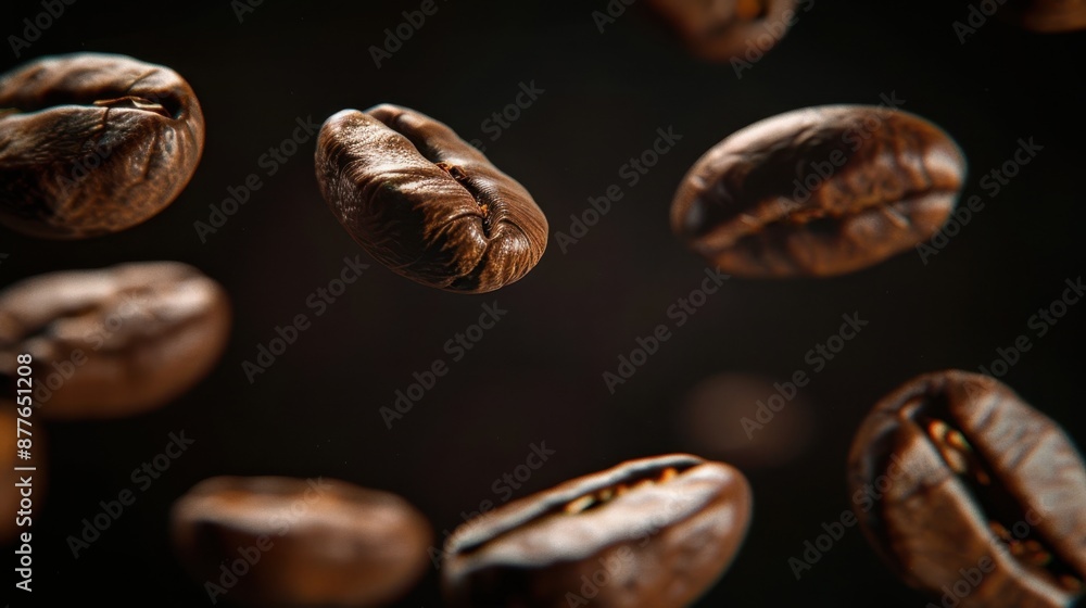 Fototapeta premium The Coffee Beans Closeup