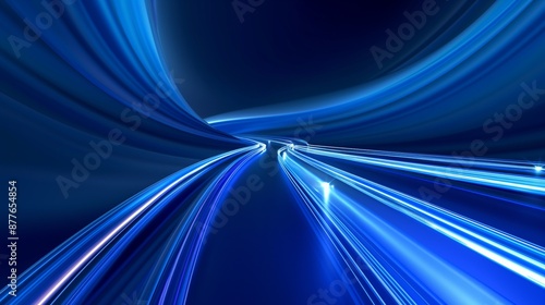 Technology roadmap abstract background, cover page, blue