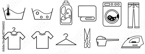 洗濯 ランドリー アイコンセット