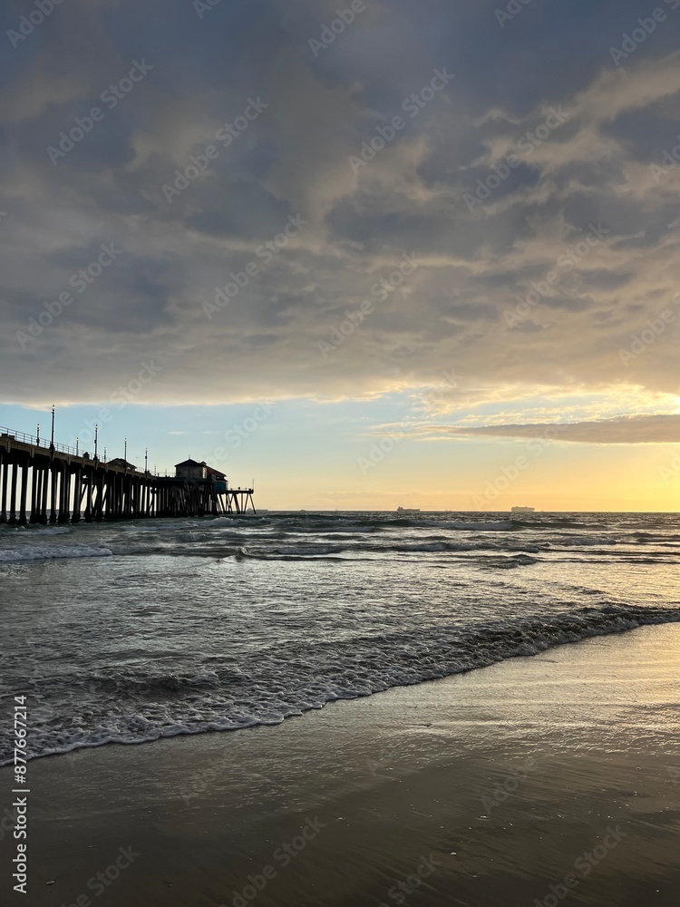 Obraz premium pier sunset