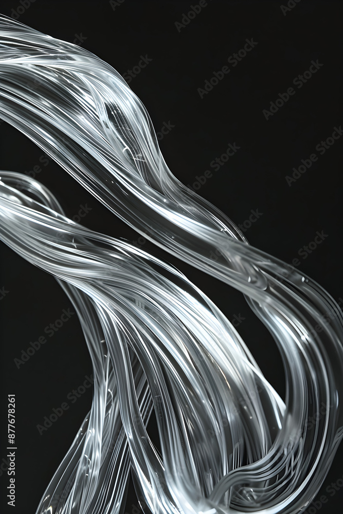 Obraz premium Dynamic Coloured Streak on Dark Background