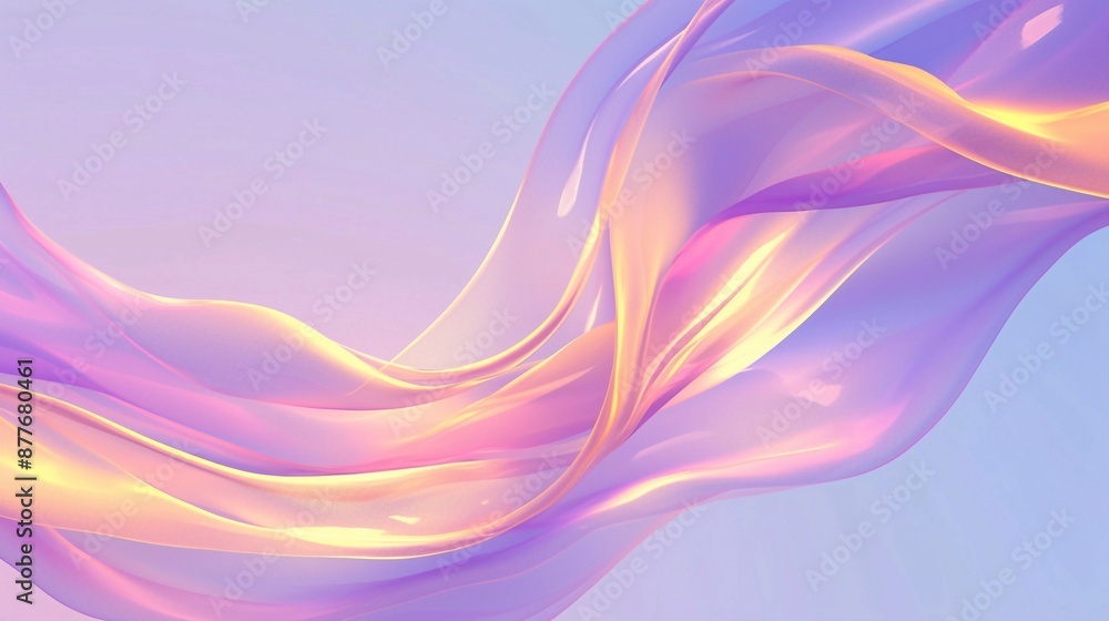 Purple and yellow abstract background with chrome neone waves. Flowing gradient smoke shapes wallpaper Purple and yellow abstract background with chrome neone waves. Flowing gradient smoke shapes wallpaper
