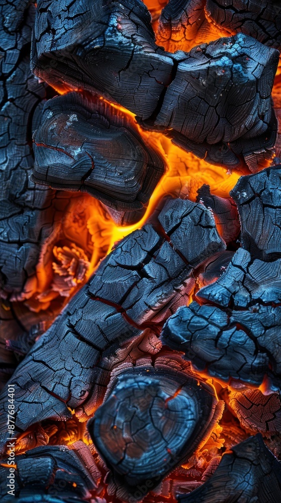 Glowing embers of a wood fire burning brightly, creating a mesmerizing and captivating display of light and heat. Glowing embers of a wood fire burning brightly, creating a mesmerizing and captivating display of light and heat.