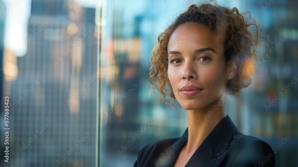 Obraz premium Portrait of a powerful business woman / Women in Tech