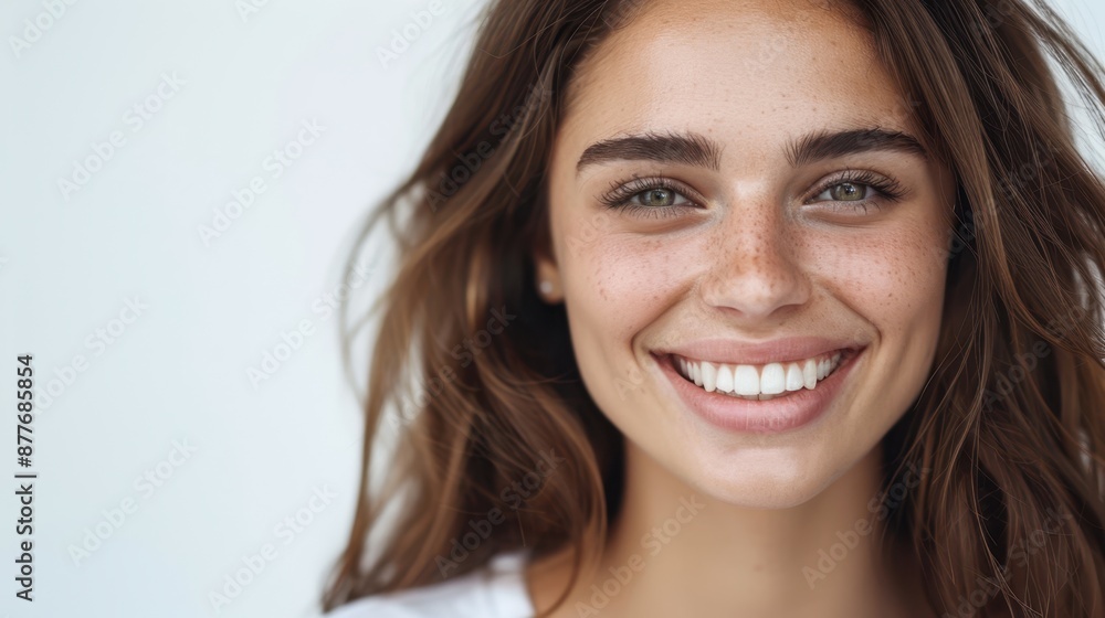 The smiling young woman The smiling young woman