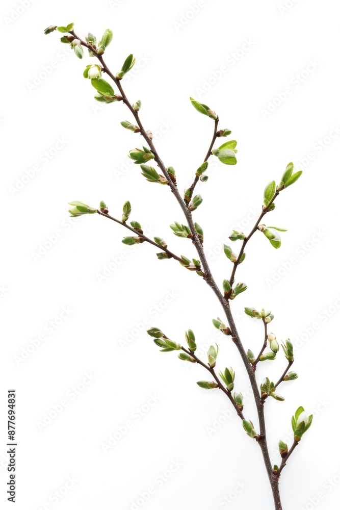 A close-up shot of a tree branch with lush green leaves, suitable for use in nature-inspired designs or as a symbol of growth A close-up shot of a tree branch with lush green leaves, suitable for use in nature-inspired designs or as a symbol of growth
