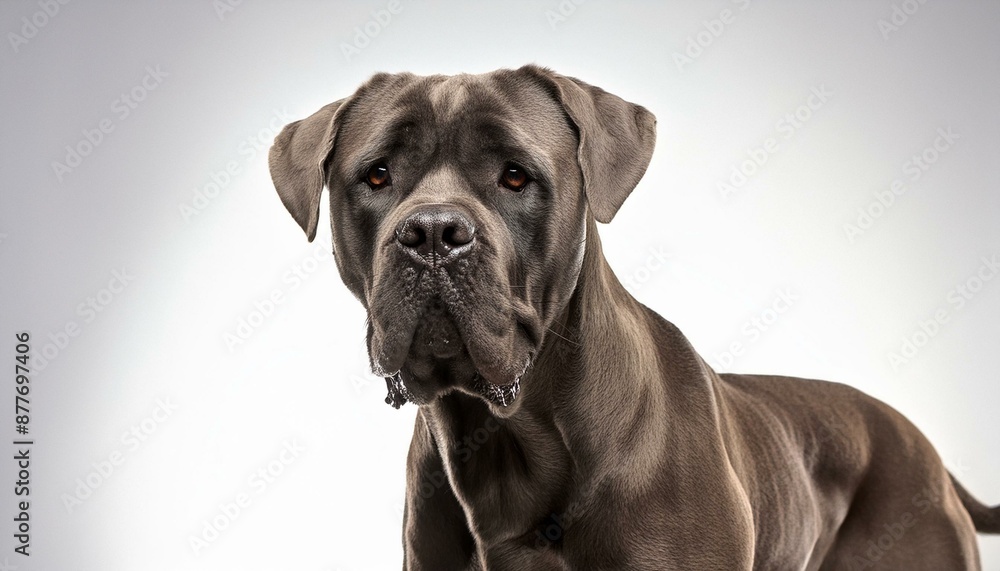 Cane Corso dog on a white background Cane Corso dog on a white background