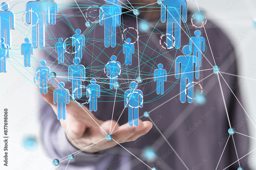 Global network. Blockchain. 3D illustration. Neural networks and artificial intelligence. Abstract Global network. Blockchain. 3D illustration. Neural networks and artificial intelligence. Abstract