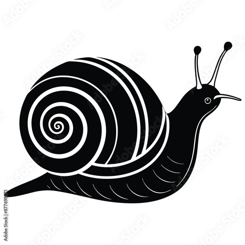 snail logo vector icon illustration design