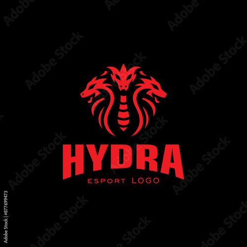 Hydra emblem logo design inspiration, illustration for e-sport team