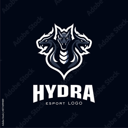 Hydra emblem logo design inspiration, illustration for e-sport team