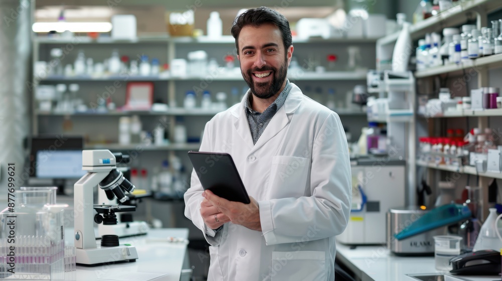 Fototapeta premium The scientist in the laboratory