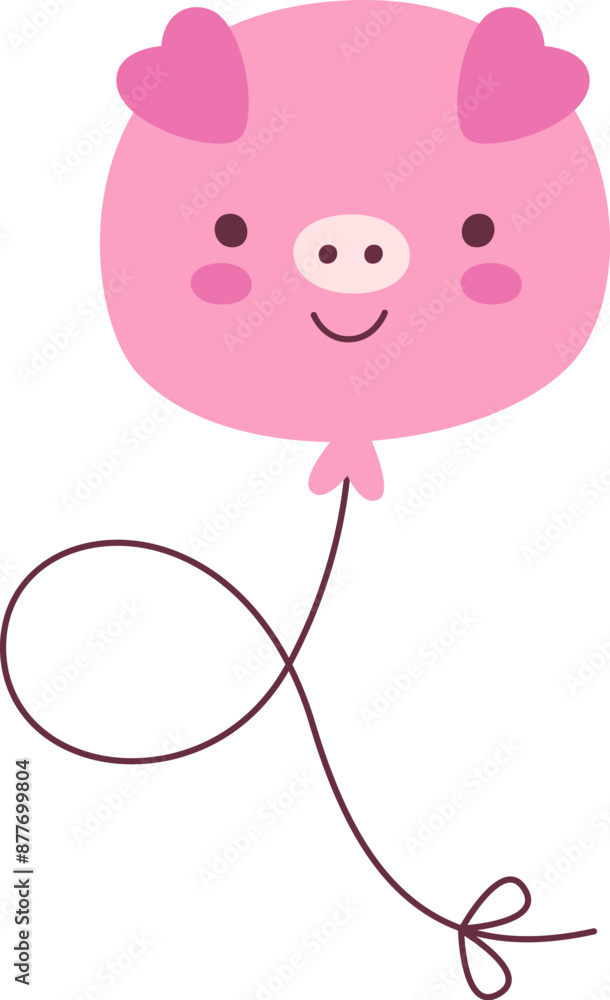 Cute Pig Face Balloon Cute Pig Face Balloon