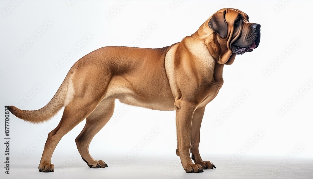 Mastiff on a white background Mastiff on a white background