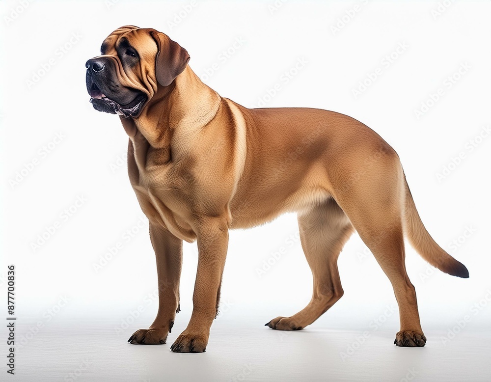 Mastiff on a white background Mastiff on a white background