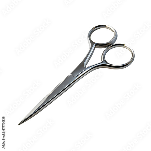 Surgical scissors sterile isolated transparent background