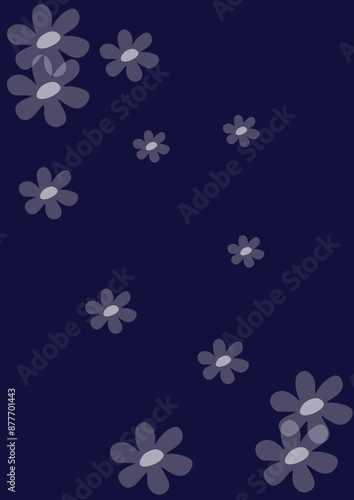 blue flowers background