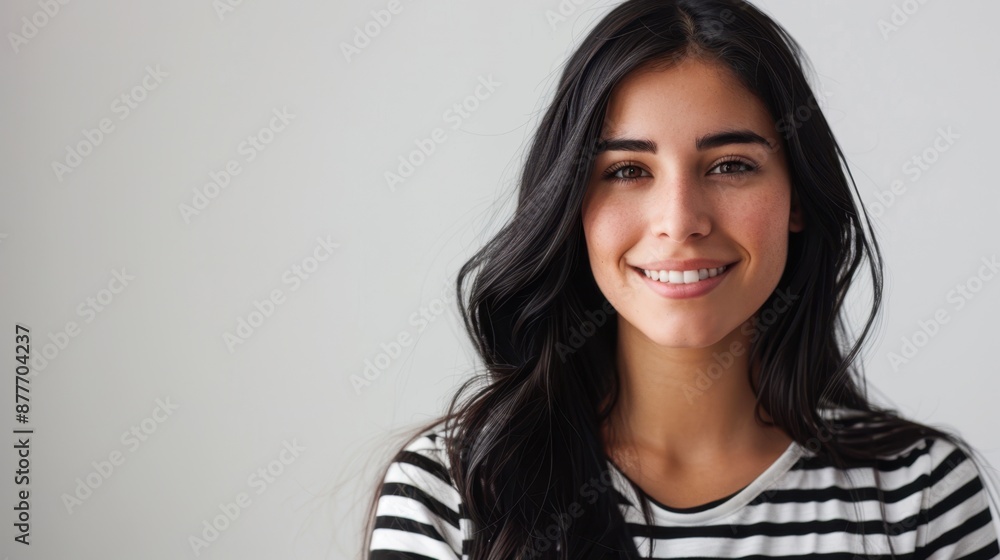 The smiling young woman The smiling young woman
