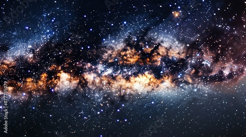 Elegant Milky Way Night Sky Illustration