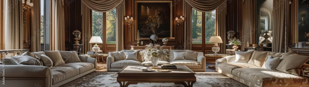 custom made wallpaper toronto digitalliving room with a lot of furniture and a large window