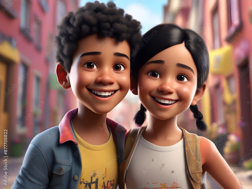 3d happy Young Student Character Back to school Concept 3d happy Young Student Character Back to school Concept