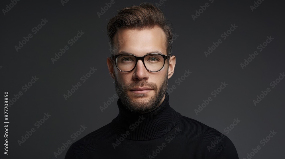 Fototapeta premium The man in glasses