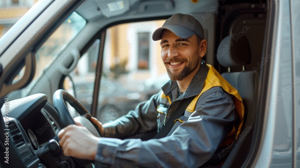 The delivery van driver The delivery van driver