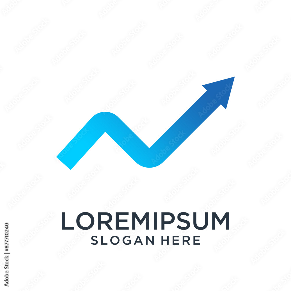 abstract financial logo design with graphic bar abstract financial logo design with graphic bar