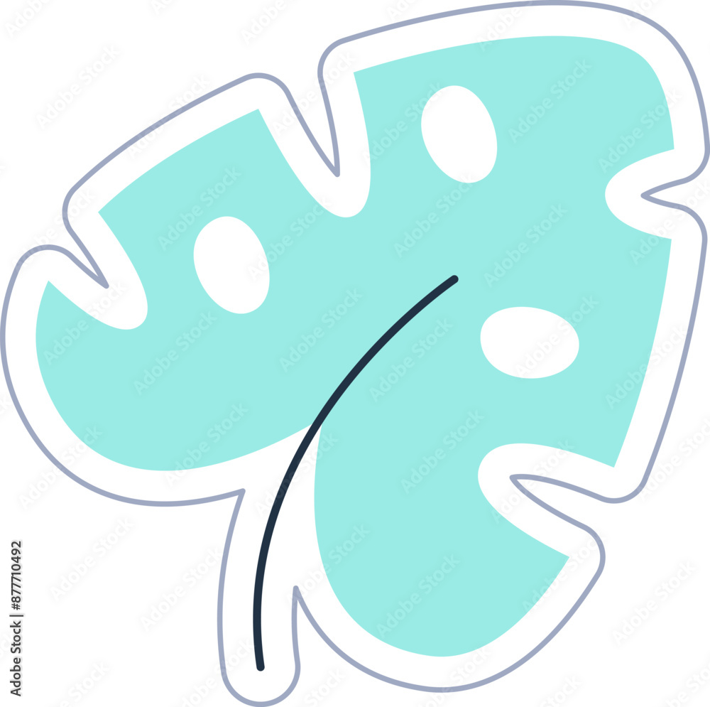 Tropical Leaf Sticker Tropical Leaf Sticker