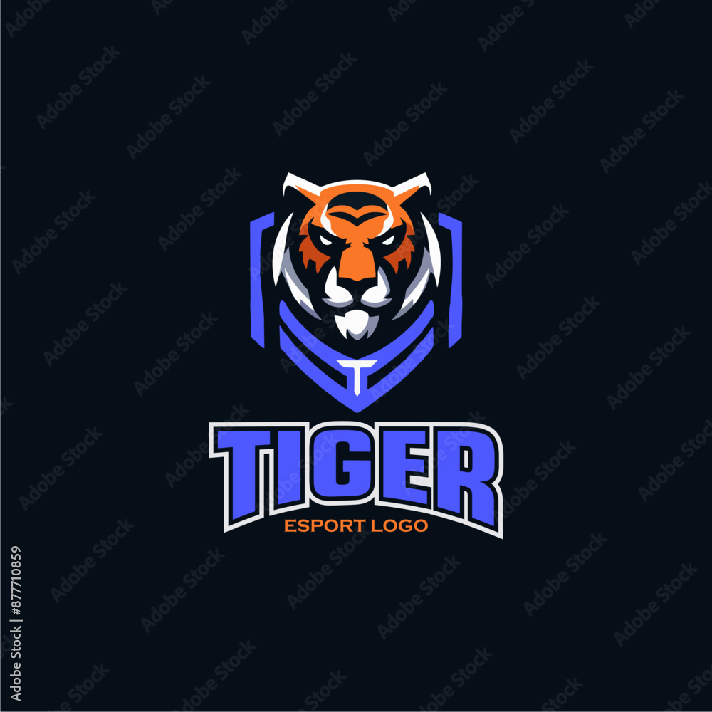 Tiger emblem logo design inspiration vector file, flat and minimalist design for your company Tiger emblem logo design inspiration vector file, flat and minimalist design for your company