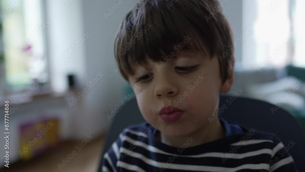 Child Savoring A Cheesy Bread Snack, Showing The Pure Enjoyment And Delight Of Eating, Highlighting A Simple And Happy Moment Of Childhood In A Comfortable Home Setting Child Savoring A Cheesy Bread Snack, Showing The Pure Enjoyment And Delight Of Eating, Highlighting A Simple And Happy Moment Of Childhood In A Comfortable Home Setting