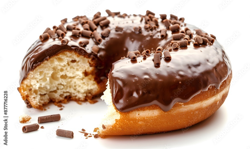 Chocolate Glazed Donut with Sprinkles Chocolate Glazed Donut with Sprinkles