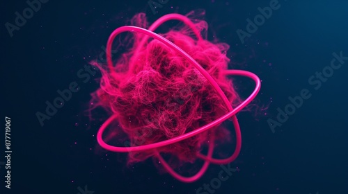 Quantum coherence maintaining quantum states' integrity for extended periods, essential for quantum computing and information processing. Background Illustration, Bright color tones, , Minimalism,