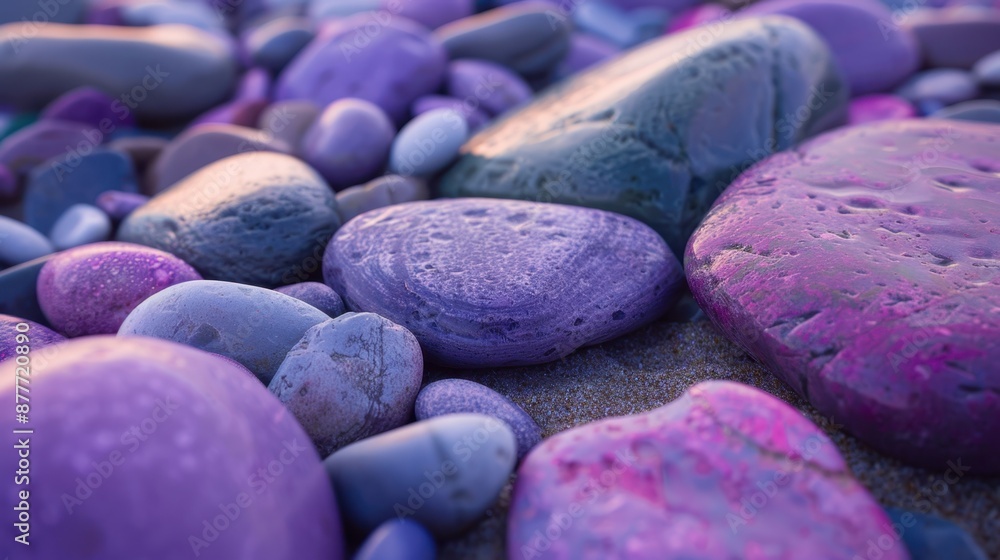 The Colorful Beach Pebbles The Colorful Beach Pebbles