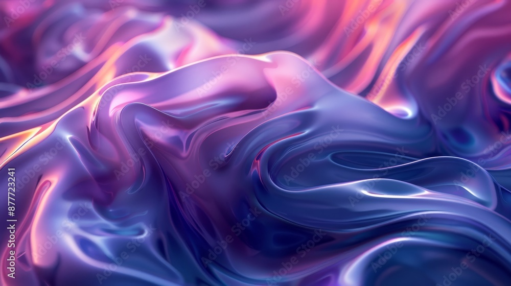 Obraz premium Silken Transitions Smooth Gradient Waves