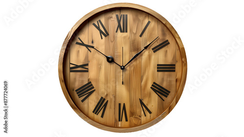 old wooden wall clock
