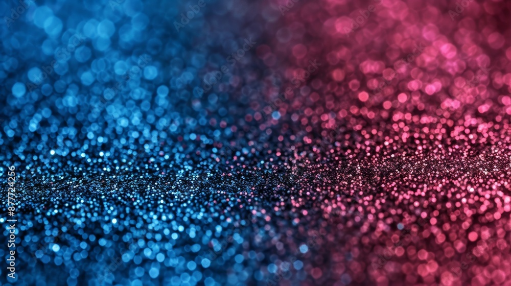 A blue and red sparkly background with a lot of small dots, glitter backdrop A blue and red sparkly background with a lot of small dots, glitter backdrop