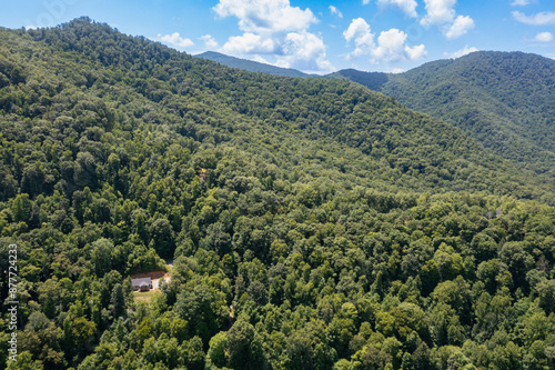 drone mountain views