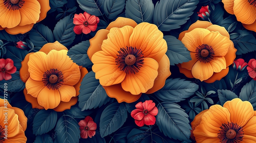 Vibrant floral patterns add a touch of elegance and color to any project with intricate designs and rich colors perfect for backgrounds textiles and decorative elements Background Illustration, Vibrant floral patterns add a touch of elegance and color to any project with intricate designs and rich colors perfect for backgrounds textiles and decorative elements Background Illustration,