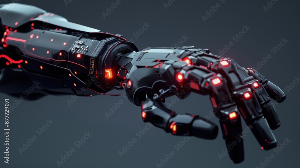 The futuristic robotic arm