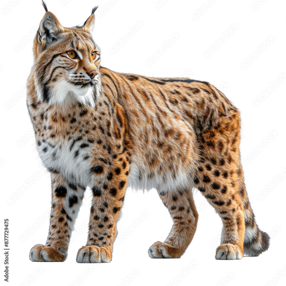 A Lynx isolated on a transparent background for web banner, wallpaper A Lynx isolated on a transparent background for web banner, wallpaper